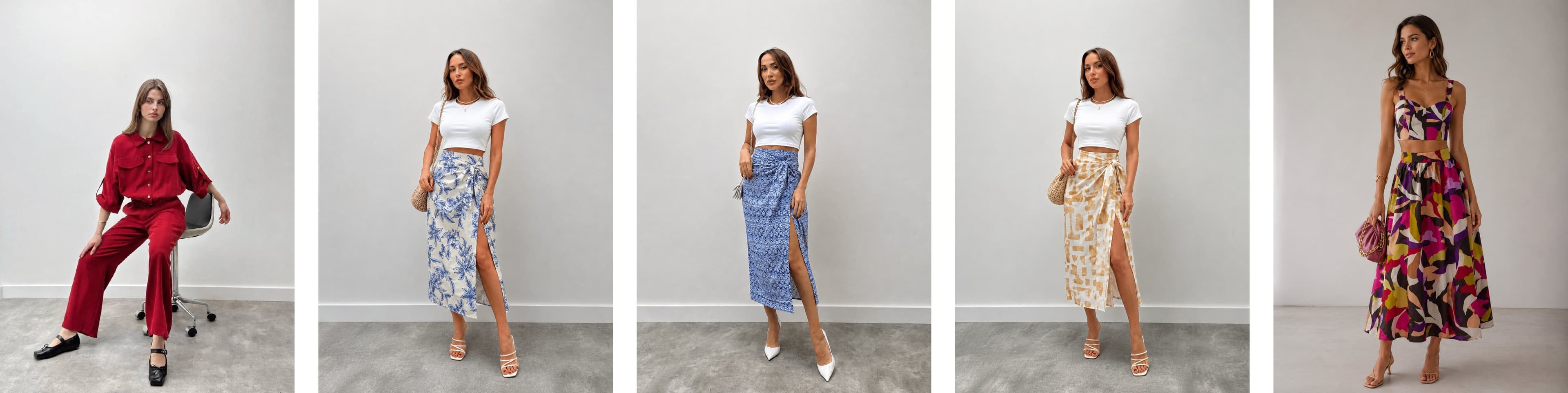 Maldia Butik yeni ürünlerinden takım, etek ve crop set