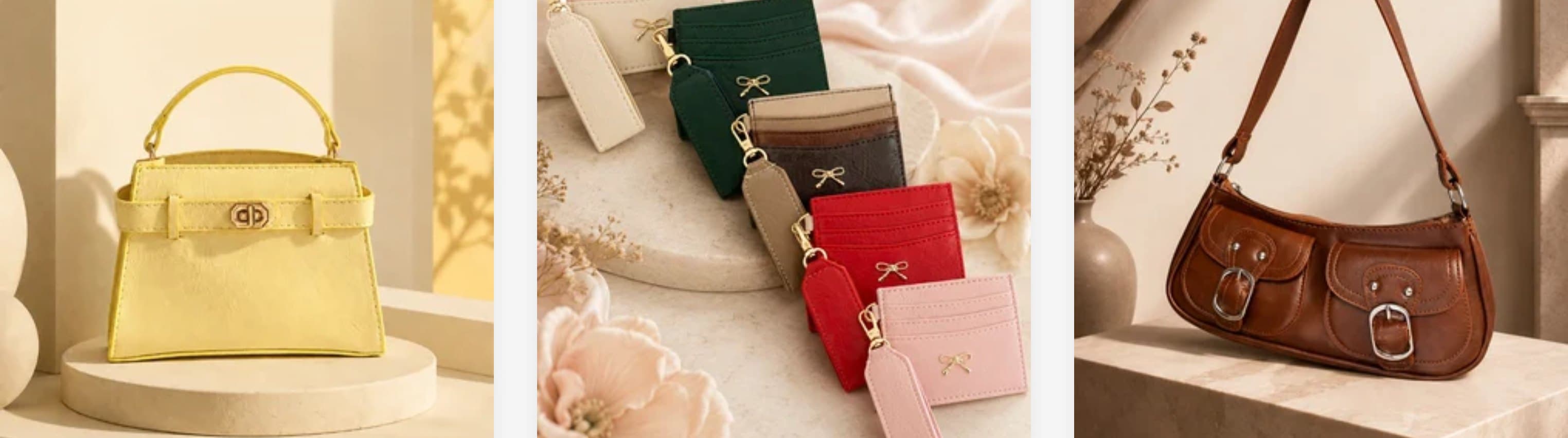 Laletto Bags kategorilerinden el çantası, cüzdan ve baget çanta